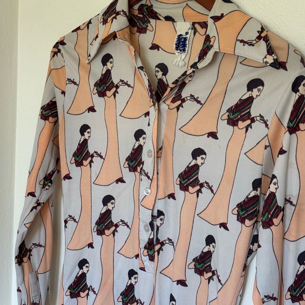 Vintage Bodysuit with Collar